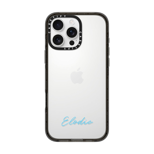 CASETiFY iPhone 16 Pro Max ケース ブラック インパクトケース Custom Case - Elodie