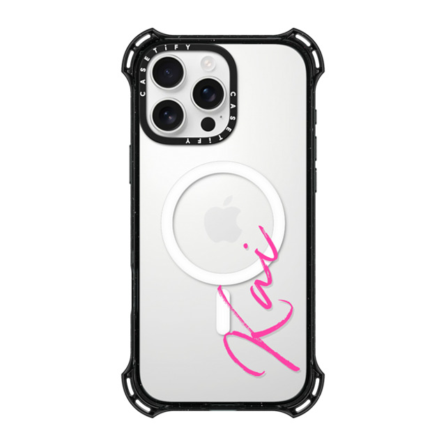 CASETiFY iPhone 16 Pro Max ケース ブラック バウンスケース Custom Case - Kai