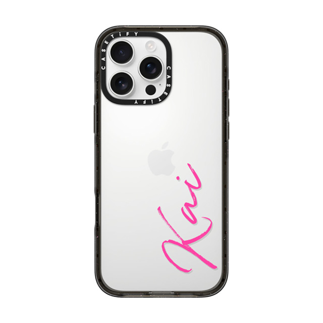 CASETiFY iPhone 16 Pro Max ケース ブラック インパクトケース Custom Case - Kai