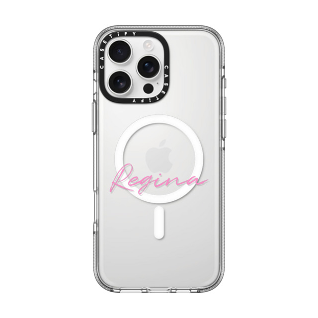 CASETiFY iPhone 16 Pro Max ケース クリア クリア ケース MagSafe対応 Custom Case - Regina