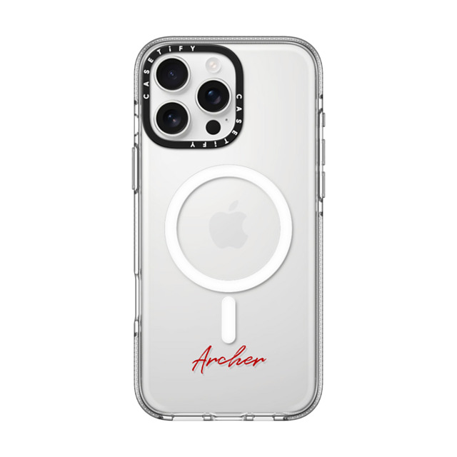 CASETiFY iPhone 16 Pro Max ケース クリア クリア ケース MagSafe対応 Custom Case - Archer