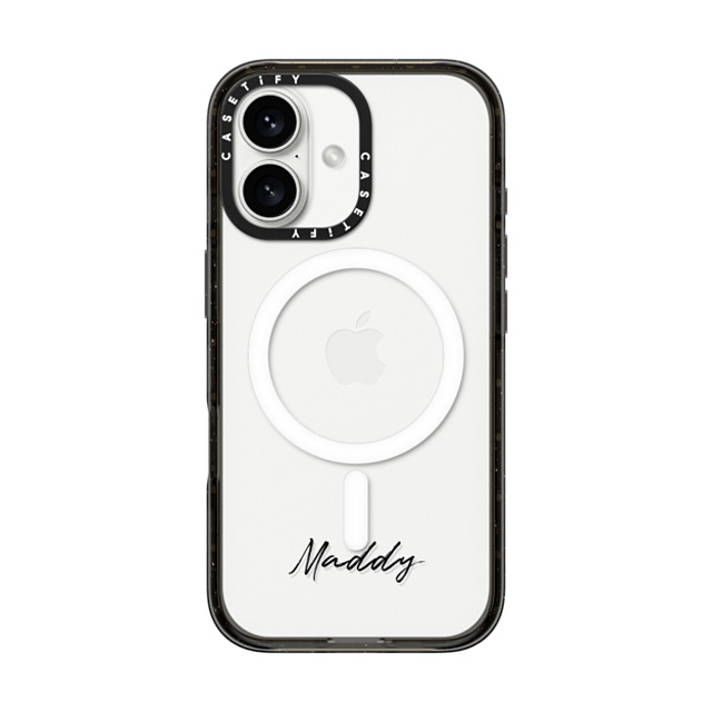 CASETiFY iPhone 16 ケース ブラック インパクトケース MagSafe対応 Custom Case - Maddy