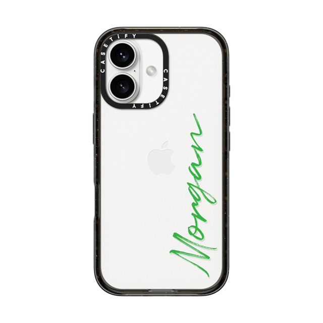 CASETiFY iPhone 16 ケース ブラック インパクトケース Custom Case - Morgan