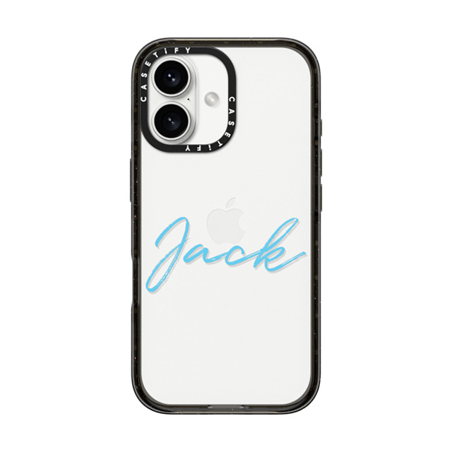 CASETiFY iPhone 16 ケース ブラック インパクトケース Custom Case - Jack