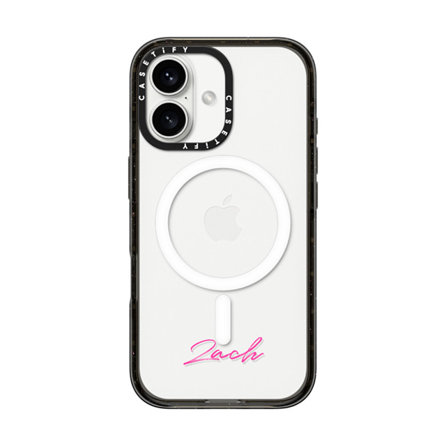 CASETiFY iPhone 16 ケース ブラック インパクトケース MagSafe対応 Custom Case - Zach