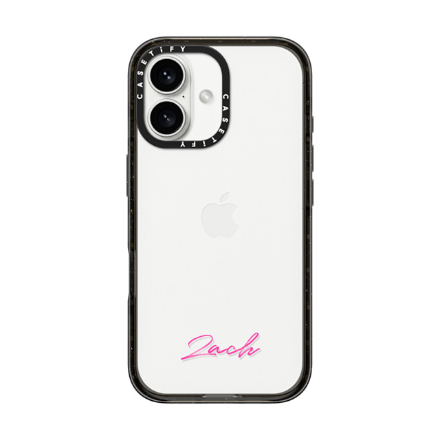 CASETiFY iPhone 16 ケース ブラック インパクトケース Custom Case - Zach