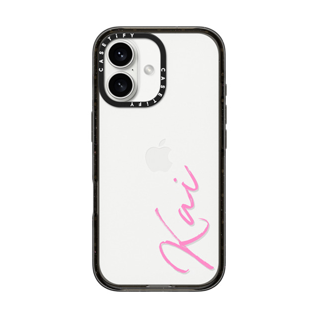 CASETiFY iPhone 16 ケース ブラック インパクトケース Custom Case - Kai