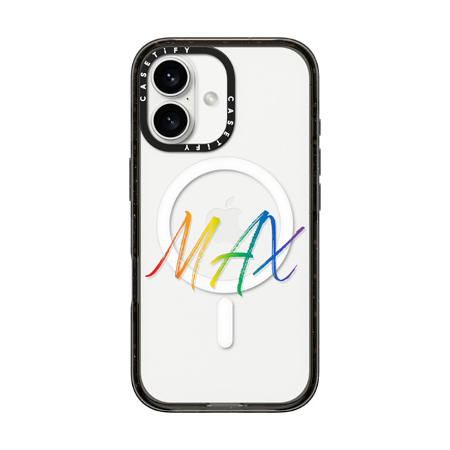 CASETiFY iPhone 16 ケース ブラック インパクトケース MagSafe対応 Custom Case - MAX