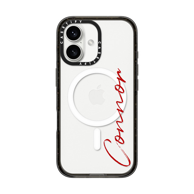 CASETiFY iPhone 16 ケース ブラック インパクトケース MagSafe対応 Custom Case - Connor