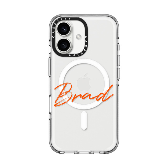 CASETiFY iPhone 16 ケース クリア クリア ケース MagSafe対応 Custom Case - Brad