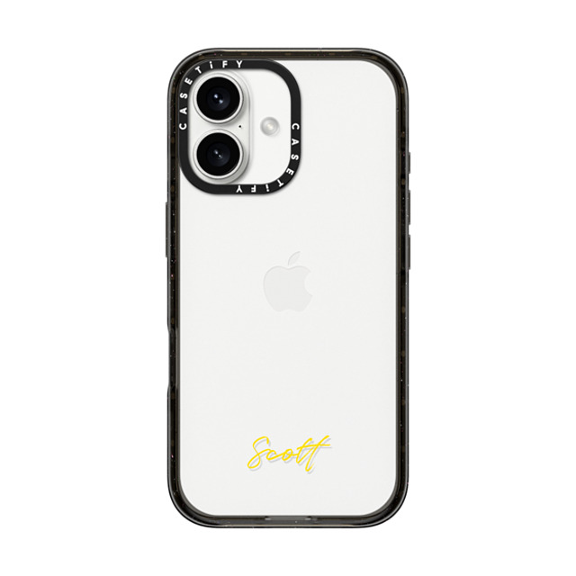 CASETiFY iPhone 16 ケース ブラック インパクトケース Custom Case - Scott