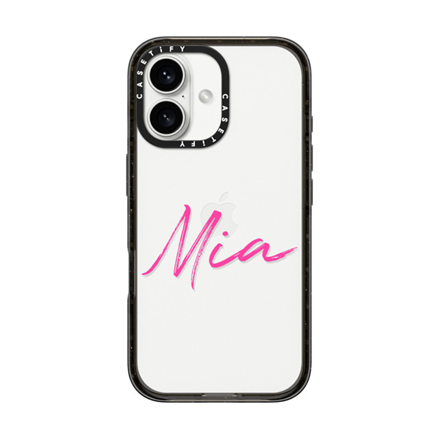 CASETiFY iPhone 16 ケース ブラック インパクトケース Custom Case - Mia