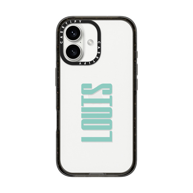 CASETiFY iPhone 16 ケース ブラック インパクトケース Custom Case - Louis