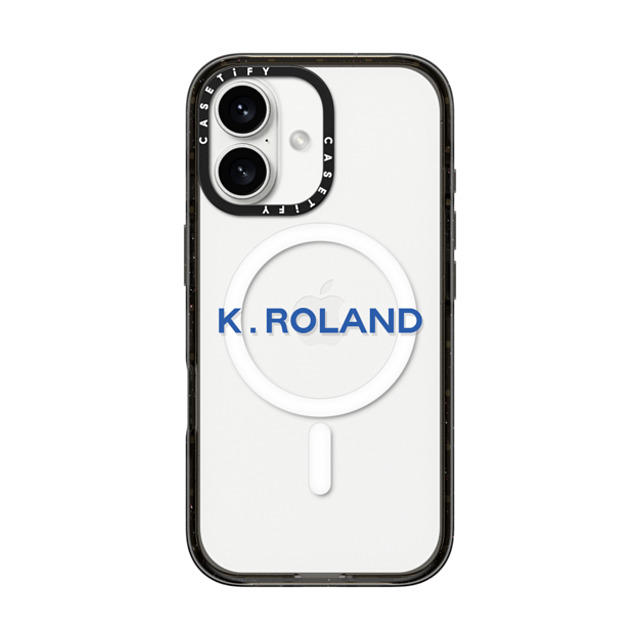 CASETiFY iPhone 16 ケース ブラック インパクトケース MagSafe対応 Custom Case - k. Roland