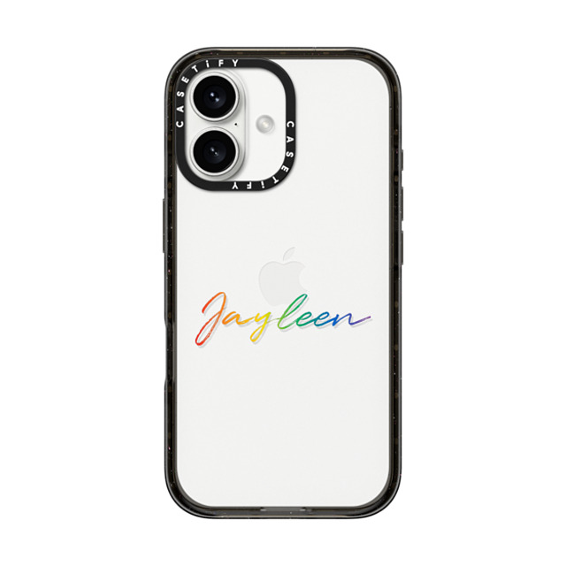 CASETiFY iPhone 16 ケース ブラック インパクトケース Custom Case - Jayleen