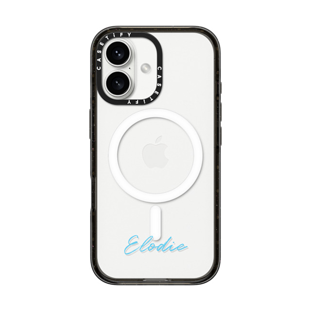 CASETiFY iPhone 16 ケース ブラック インパクトケース MagSafe対応 Custom Case - Elodie