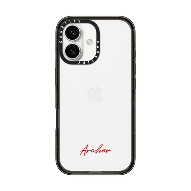 CASETiFY iPhone 16 ケース ブラック インパクトケース Custom Case - Archer