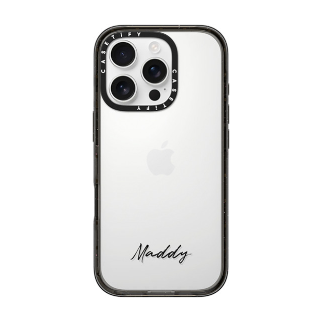 CASETiFY iPhone 16 Pro ケース ブラック インパクトケース Custom Case - Maddy