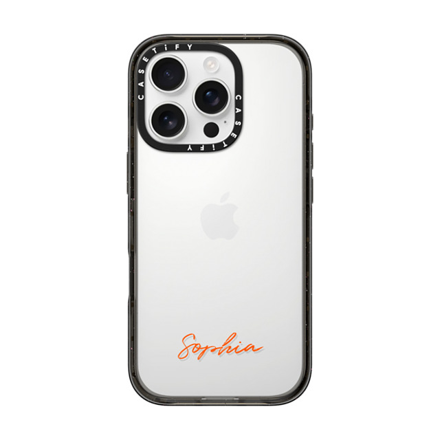 CASETiFY iPhone 16 Pro ケース ブラック インパクトケース Custom Case - Sophia