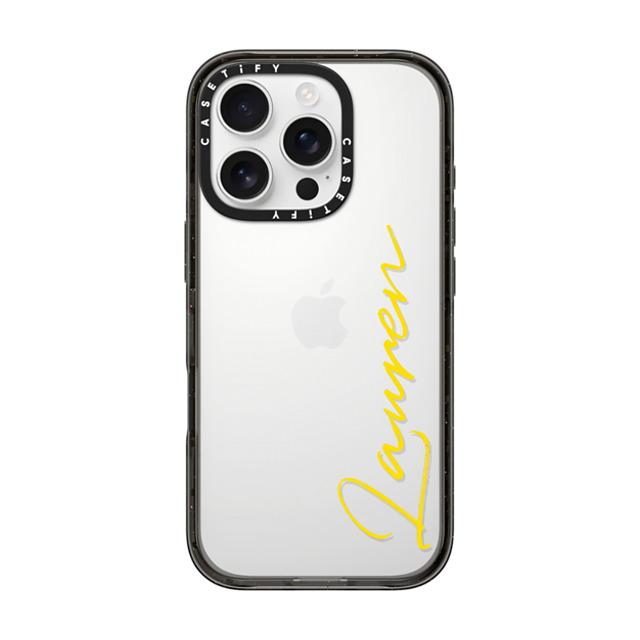 CASETiFY iPhone 16 Pro ケース ブラック インパクトケース Custom Case - Lauren