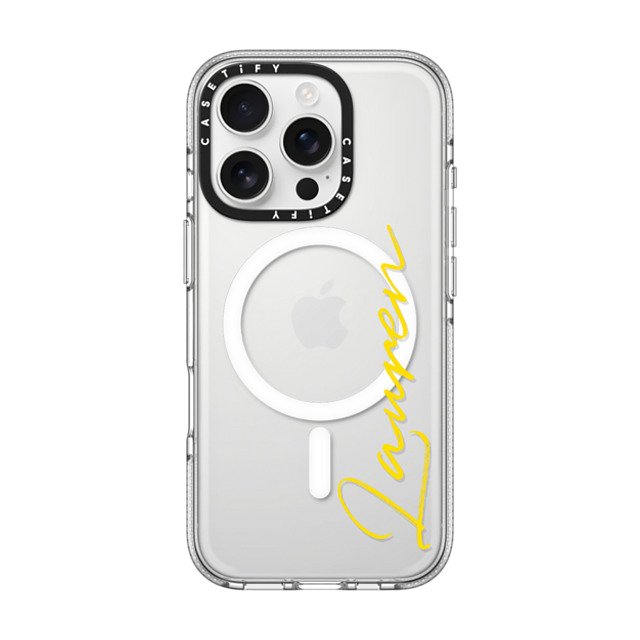 CASETiFY iPhone 16 Pro ケース クリア クリア ケース MagSafe対応 Custom Case - Lauren