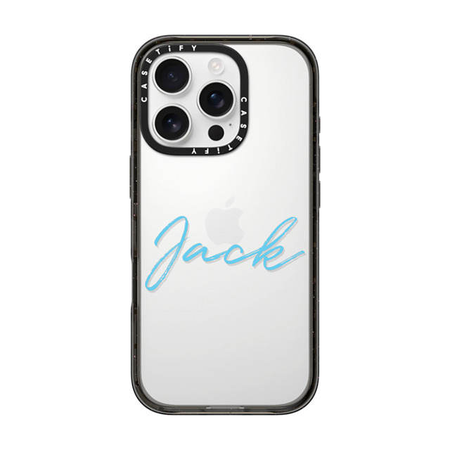 CASETiFY iPhone 16 Pro ケース ブラック インパクトケース Custom Case - Jack