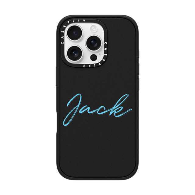 CASETiFY iPhone 16 Pro ケース マットブラック インパクトケース Custom Case - Jack