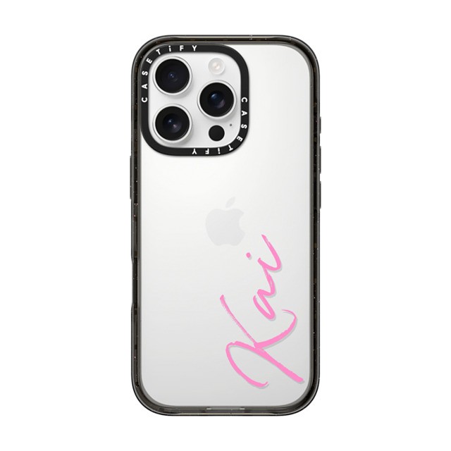 CASETiFY iPhone 16 Pro ケース ブラック インパクトケース Custom Case - Kai