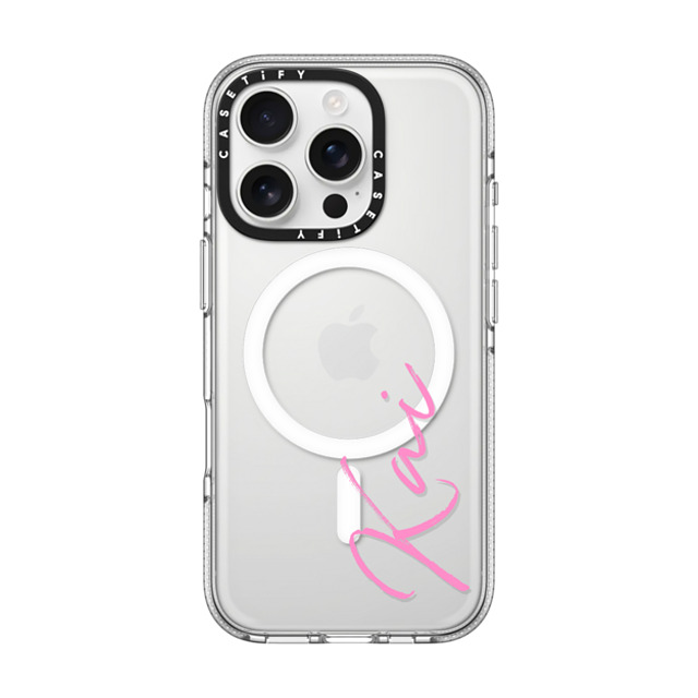 CASETiFY iPhone 16 Pro ケース クリア クリア ケース MagSafe対応 Custom Case - Kai