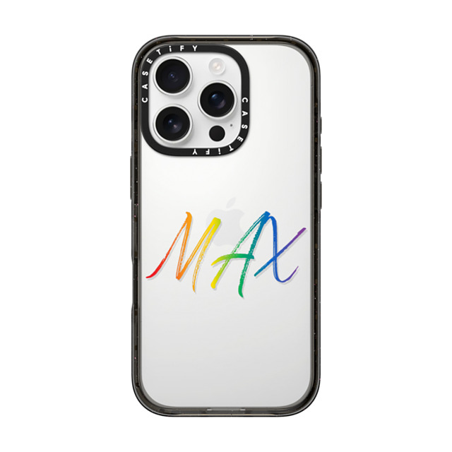 CASETiFY iPhone 16 Pro ケース ブラック インパクトケース Custom Case - MAX