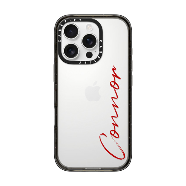 CASETiFY iPhone 16 Pro ケース ブラック インパクトケース Custom Case - Connor