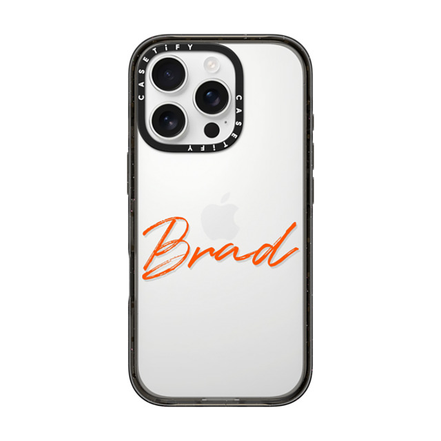 CASETiFY iPhone 16 Pro ケース ブラック インパクトケース Custom Case - Brad