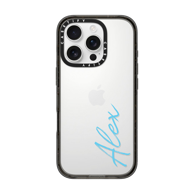 CASETiFY iPhone 16 Pro ケース ブラック インパクトケース Custom Case - Alex