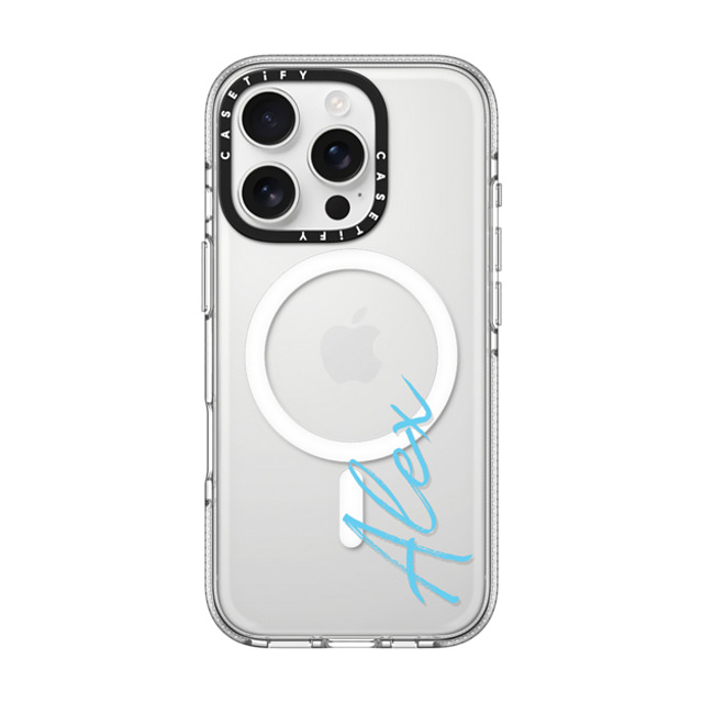 CASETiFY iPhone 16 Pro ケース クリア クリア ケース MagSafe対応 Custom Case - Alex