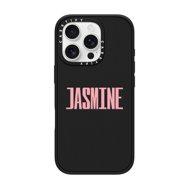 CASETiFY iPhone 16 Pro ケース マットブラック インパクトケース MagSafe対応 Custom Case - Jasmine