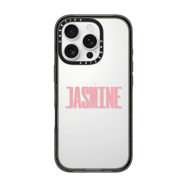 CASETiFY iPhone 16 Pro ケース ブラック インパクトケース Custom Case - Jasmine