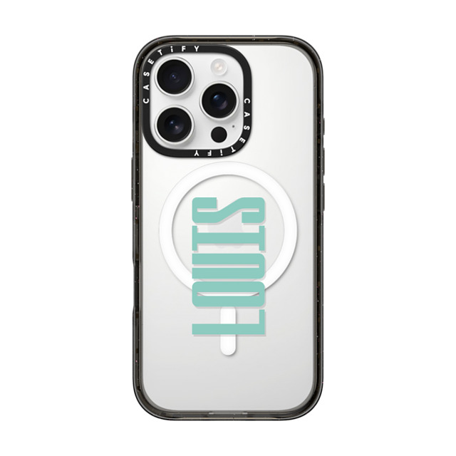 CASETiFY iPhone 16 Pro ケース ブラック インパクトケース MagSafe対応 Custom Case - Louis