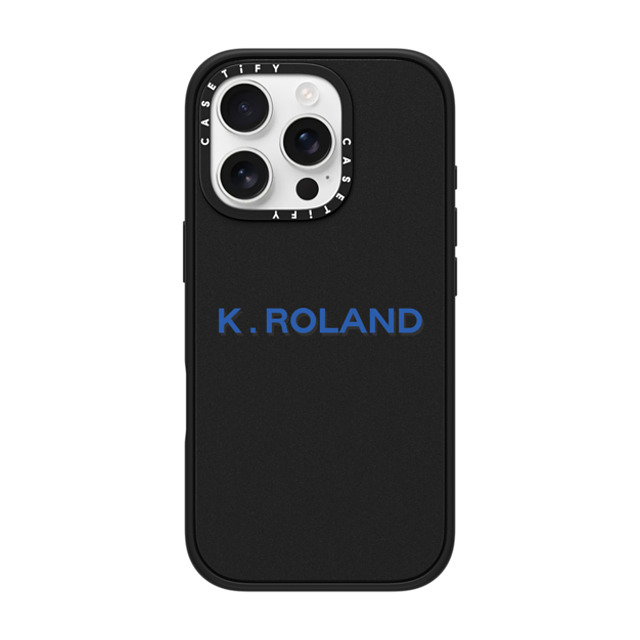 CASETiFY iPhone 16 Pro ケース マットブラック インパクトケース MagSafe対応 Custom Case - k. Roland