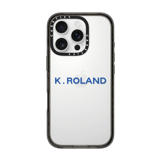 CASETiFY iPhone 16 Pro ケース ブラック インパクトケース Custom Case - k. Roland