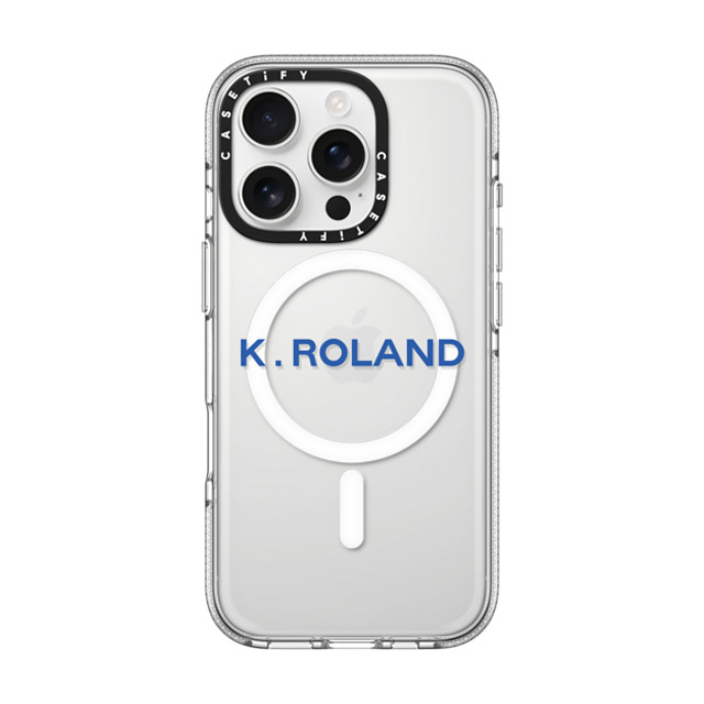 CASETiFY iPhone 16 Pro ケース クリア クリア ケース MagSafe対応 Custom Case - k. Roland