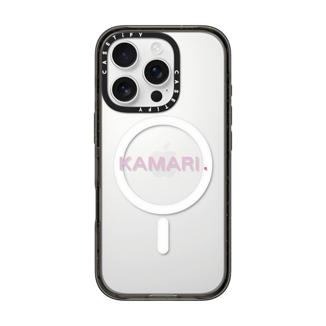 CASETiFY iPhone 16 Pro ケース ブラック インパクトケース MagSafe対応 Custom Case - Kamari.