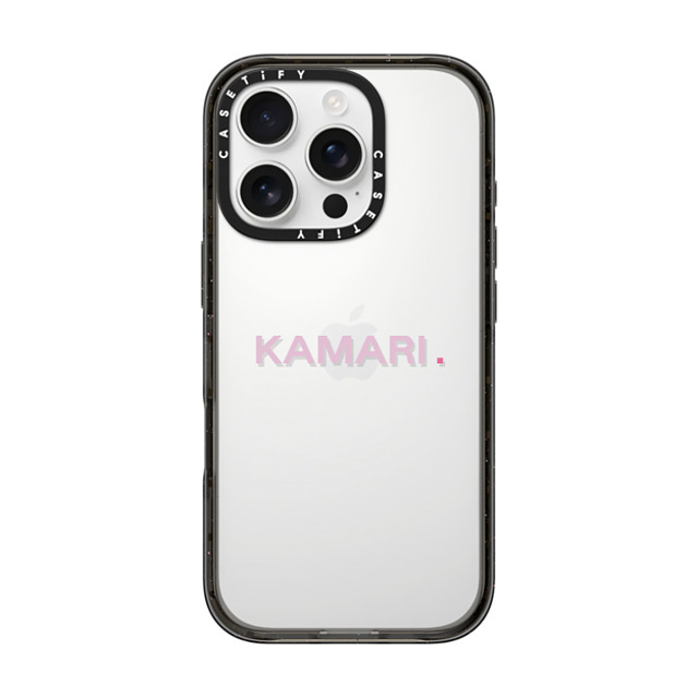 CASETiFY iPhone 16 Pro ケース ブラック インパクトケース Custom Case - Kamari.