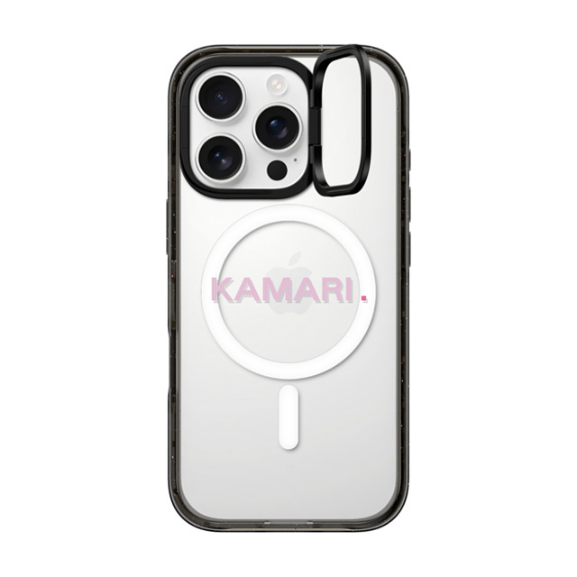 CASETiFY iPhone 16 Pro ケース ブラック インパクトリングスタンドケース MagSafe対応 Custom Case - Kamari.