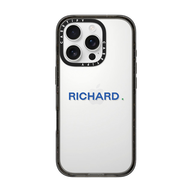 CASETiFY iPhone 16 Pro ケース ブラック インパクトケース Custom Case - Richard.