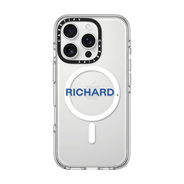 CASETiFY iPhone 16 Pro ケース クリア クリア ケース MagSafe対応 Custom Case - Richard.