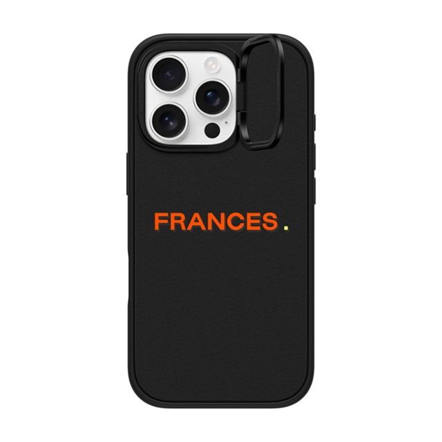 CASETiFY iPhone 16 Pro ケース マットブラック インパクトリングスタンドケース MagSafe対応 Custom Case - Frances.