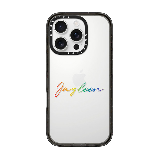 CASETiFY iPhone 16 Pro ケース ブラック インパクトケース Custom Case - Jayleen