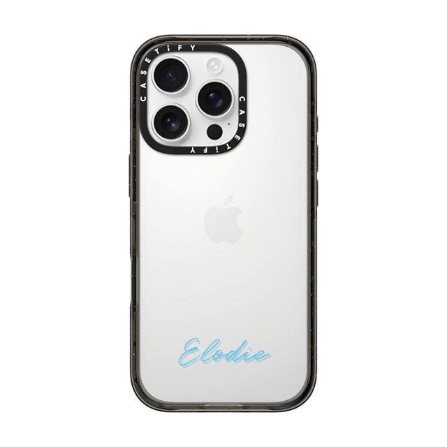 CASETiFY iPhone 16 Pro ケース ブラック インパクトケース Custom Case - Elodie