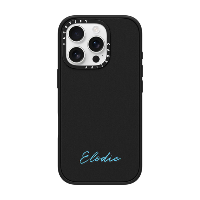 CASETiFY iPhone 16 Pro ケース マットブラック インパクトケース Custom Case - Elodie