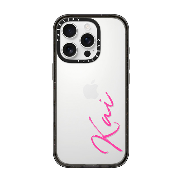 CASETiFY iPhone 16 Pro ケース ブラック インパクトケース Custom Case - Kai